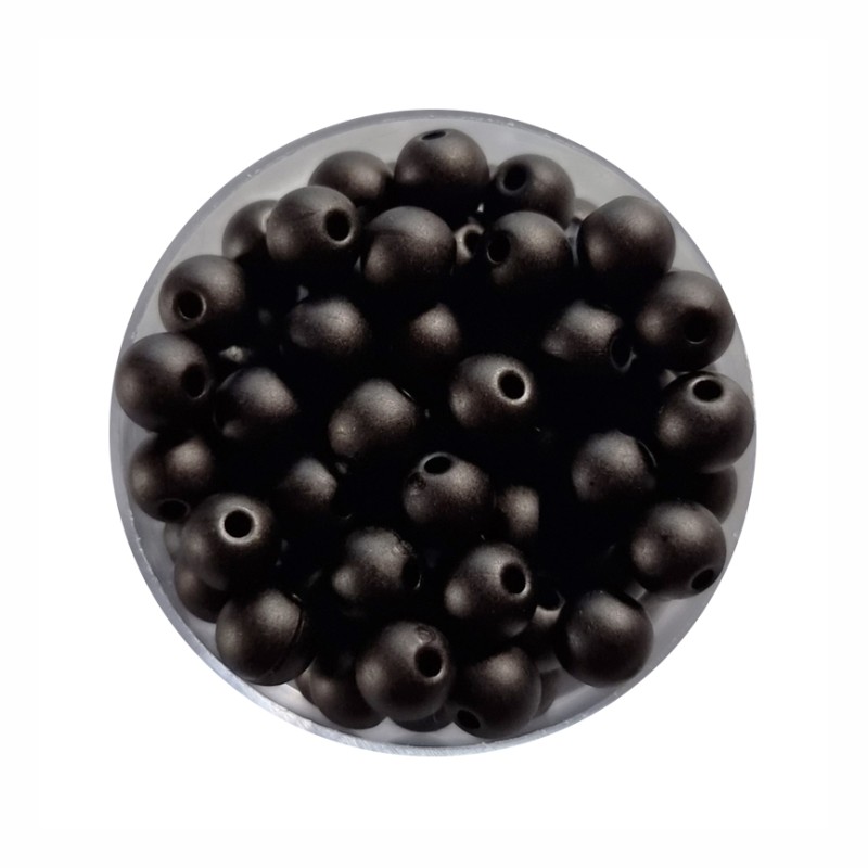 Acrylperlen 6mm schwarz 10 Stück